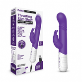 Rabbit Essentials Rechargeable Purple Slim Shaft Thrusting G-Spot Rabbit Vibrator with USB Rechargeable Body-Safe Silicone VIBRATORS-RABBIT-MULTI